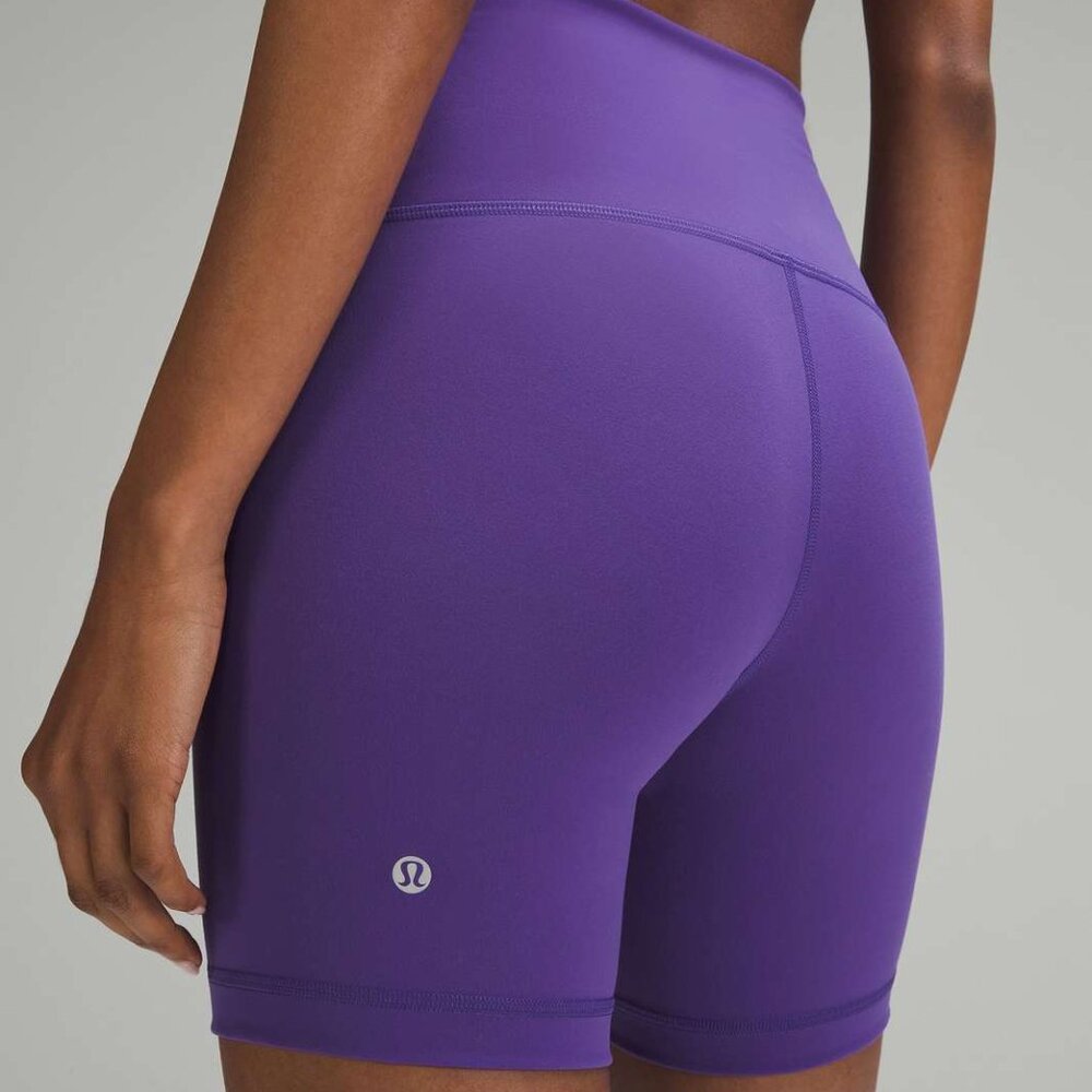 Lululemon Wunder Train High-Rise Short 6" Petrol Purple 12